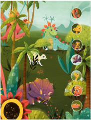 Динозавры. Многоразовые наклейки - Фото 2