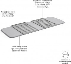 Коврик-сушилка для обуви «Shoe dry» - Фото 3