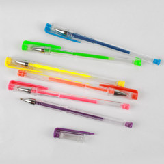 Набор ручек гелевых неоновых цветов - Фото 3