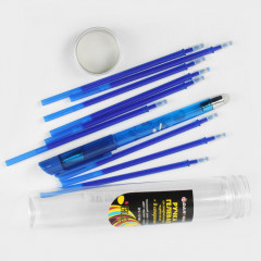 Ручка гелевая синяя со стираемыми чернилами + 9 стержней - Фото 5