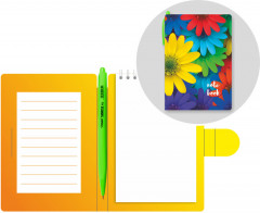 Блокнот с ручкой «Герберы» - Фото 1