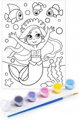 Набор для творчества. Раскраска с блестками «Русалочка» - Фото 3
