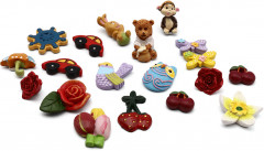 Набор декоративных полимерных фигурок для творчества - Фото 1