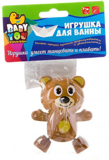 Игрушка для купания заводная «Бурый Мишка»