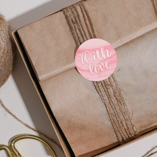 Наклейка на подарки «Романтика»