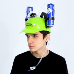 Каска с отверстиями под банки "Ты меня уважаешь?!" - Фото 1