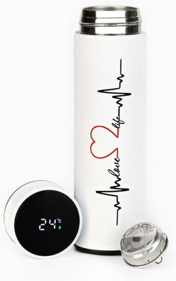 Термос с термометром