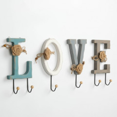 Крючки для одежды декоративные «Love» - Фото 3