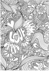 Влюблённые сердца. Цветотерапия. Раскрашивай и отдыхай - Фото 1