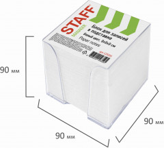 Блок для записей в прозрачной подставке - Фото 1