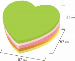 Блок самоклеящийся «Сердце» - Фото 4