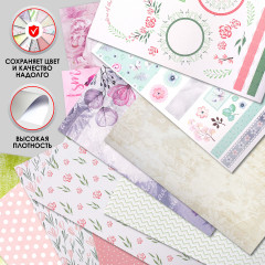 Набор бумаги для скрапбукинга «Нежность природы» - Фото 9