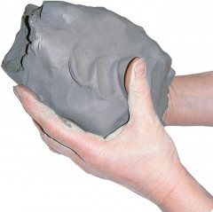 Глина для скульптурной лепки порошковая, голубая - Фото 3