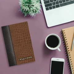 Ежедневник «Кожа коричневая» - Фото 4