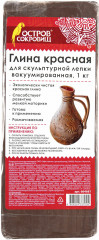 Глина для скульптурной лепки вакуумированная, красная - Фото 2