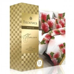 Комплект постельного белья «Белый вальс» (рис. 327/1, 2-спальный, поплин, 2 наволочки 70х70) - Фото 1