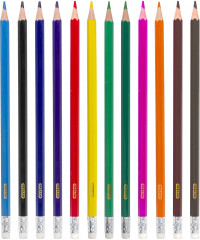 Карандаши цветные стираемые с ластиком - Фото 1