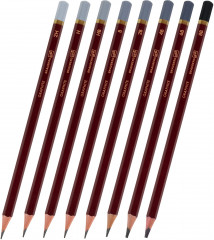 Набор карандашей чернографитных художественных - Фото 1