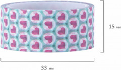 Набор клейких лент декоративных «Сердца» - Фото 4