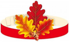 Комплект масок-ободков для группы детского сада «Осенние листья» - Фото 1