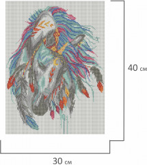Мозаика алмазная «Индейская лошадь» - Фото 6
