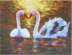 Мозаика алмазная «Лебеди» - Фото 6