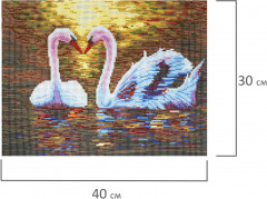 Мозаика алмазная «Лебеди» - Фото 7