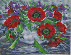 Мозаика алмазная «Букет маков» - Фото 6