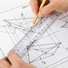 Линейка пластиковая с держателем - Фото 4