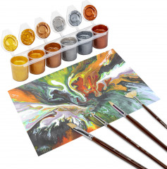 Набор красок акриловых «Металлик» - Фото 6