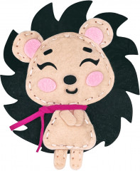 Набор для изготовления игрушки из фетра «Ёжик» - Фото 10