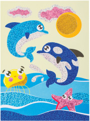 Аппликация из фольги «Дельфинчики» - Фото 5