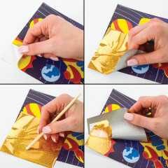 Аппликация из фольги «Ракета» - Фото 4