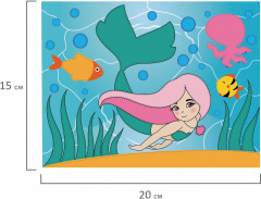 Аппликация из фольги «Русалочка» - Фото 3