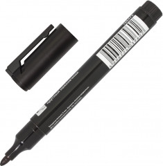 Маркер перманентный, чёрный - Фото 1