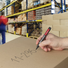 Маркер перманентный, чёрный - Фото 7