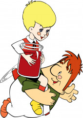 Плакат вырубной «Малыш и Карлсон» - Фото 1