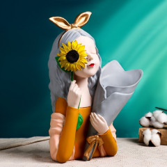 Ваза «Девочка с подсолнухом» - Фото 1