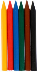 Карандаши восковые «ZOO», 6 цветов - Фото 1