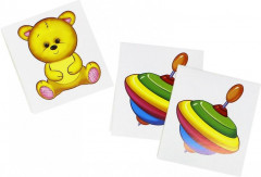 Счетный материал. Набор из 20 карточек. Мишка, юла - Фото 2