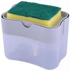 Дозатор для моющего средства с губкой «Press» - Фото 1