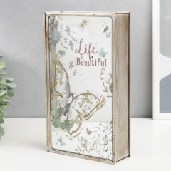 Шкатулка-книга «Бабочка. Жизнь прекрасна» - Фото 1