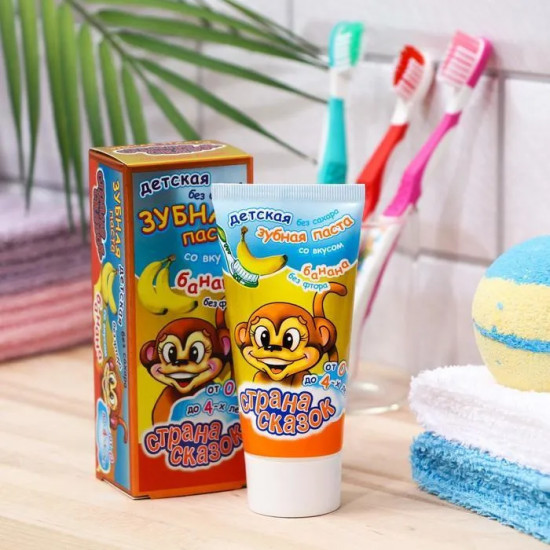 Зубная паста детская «Со вкусом банана»