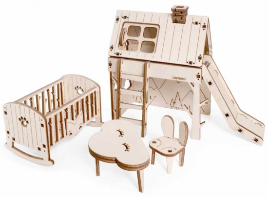 Набор мебели для кукол «Большая детская комната»