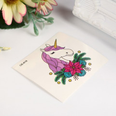 Татуировка на тело «Единорог в цветах» - Фото 2