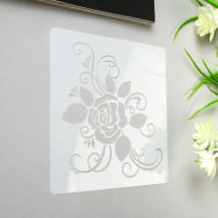 Трафарет «Роза на ветке» - Фото 1