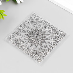 Штамп для творчества «Геометрический цветок» - Фото 1