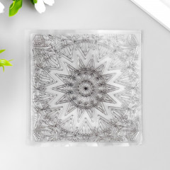 Штамп для творчества «Геометрический цветок» - Фото 2