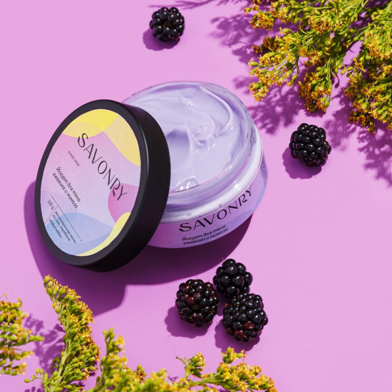 Йогурт для тела «Ежевика и мимоза»