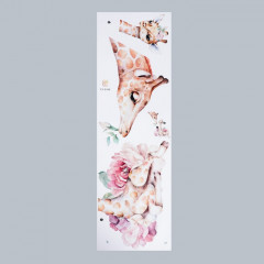 Наклейка интерьерная «Жирафа с малышом в цветах» - Фото 1